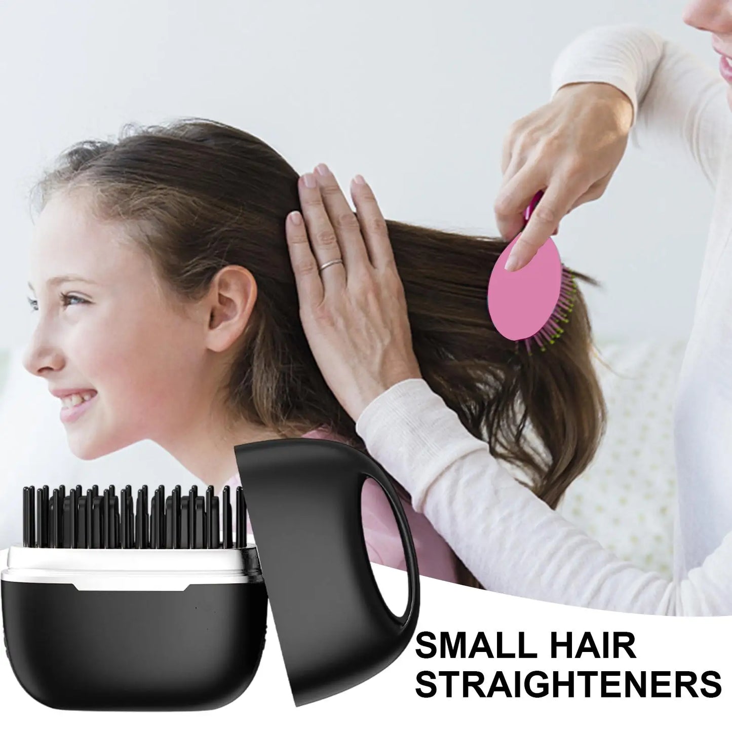 Cepillo Alisador Portátil – Cabello Liso y Brillante en Minutos, Sin Frizz